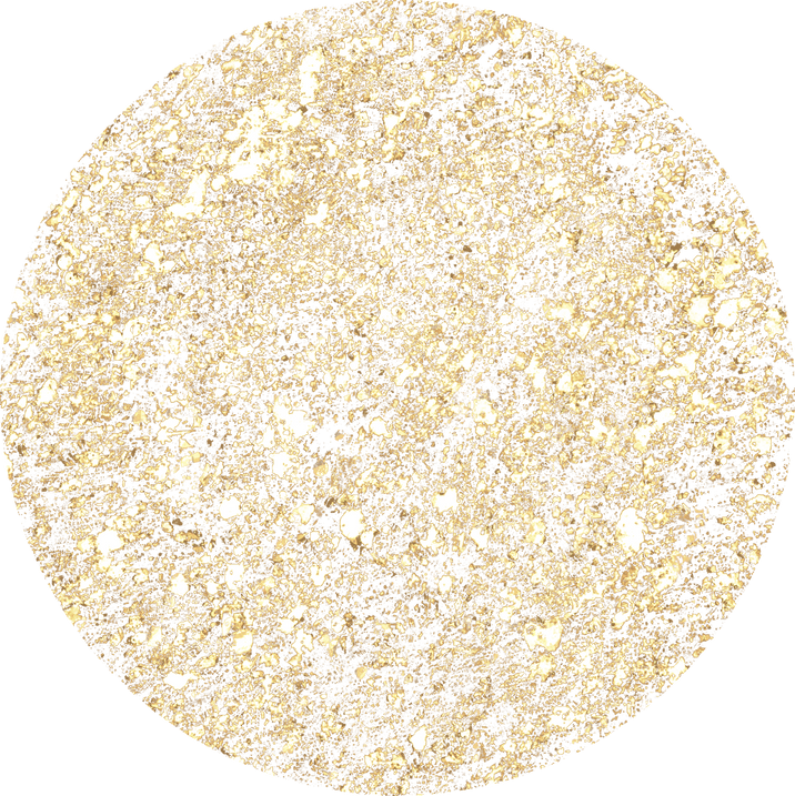 circle gold glitter